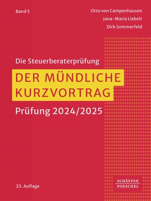 cover image of Der mündliche Kurzvortrag